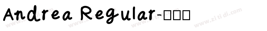Andrea Regular字体转换